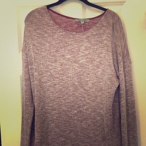 Long sleeve rose top, size XL